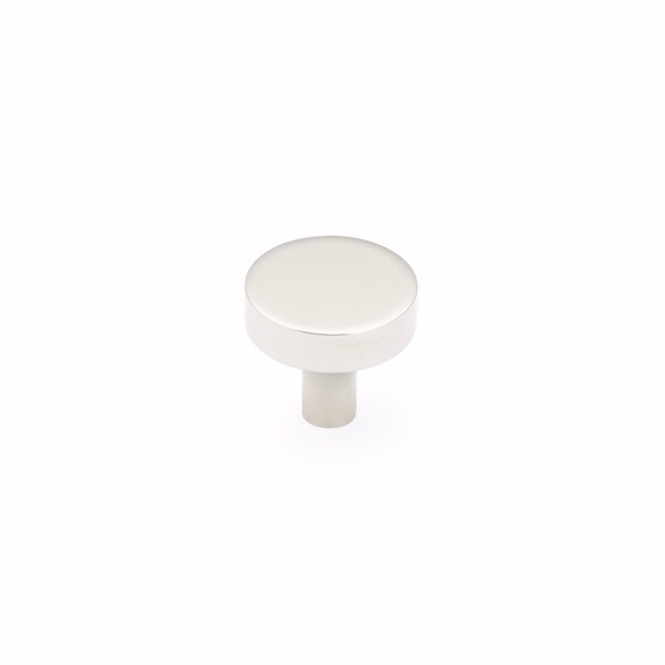 Schaub 1-1/4in Diameter Haniburton Cabinet Knob Polished Nickel Finish - 470-PN