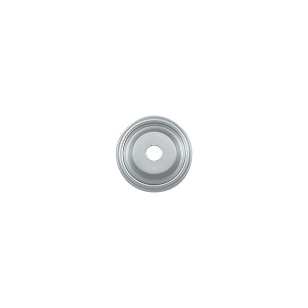 Deltana BPRC100U26D Cabinet Knob Backplate Brushed Chrome, 10PK - BPRC100U26D-XCP10