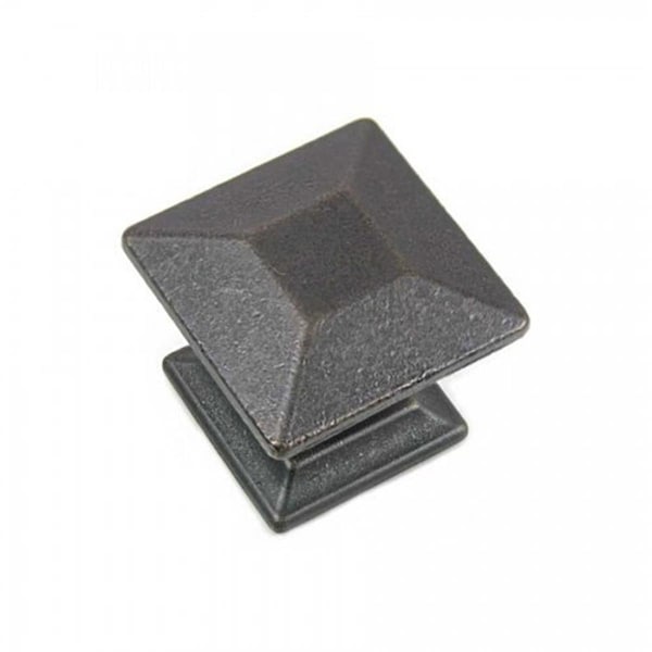 Perfectpatio Distressed Pewter Poise Large Knob with Back Plate - PE3200328