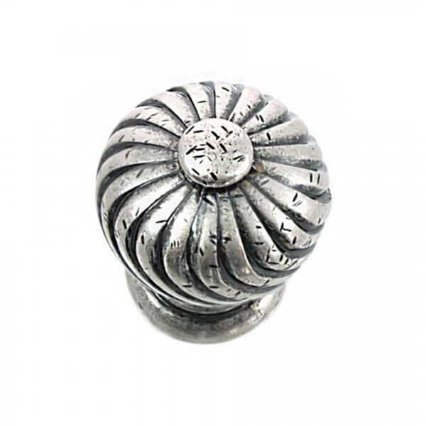 Strategic Brands 1.25 in. Distressed Pewter Nickel French Twist Cabinet Knob - 83964