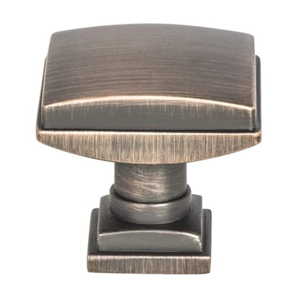 Berenson 1.25 in. Tailored Traditional Knob, Verona Bronze - BE1273 10VB