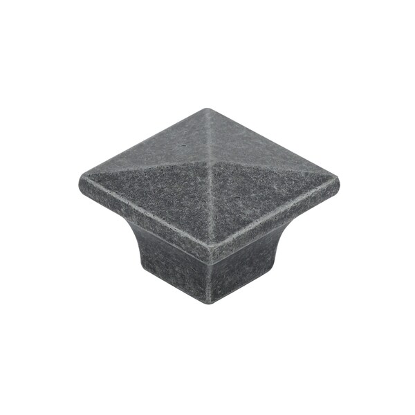 Richelieu 1 1/4 in (32 mm) x 1 1/4 in (32 mm) Natural Iron Traditional Cabinet Knob - BP53082903