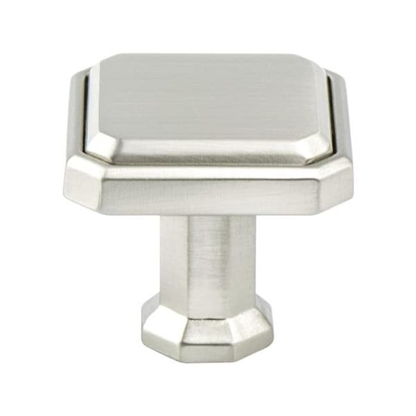Berenson Berenson 9462-1BPN-P 1.187 in. dia. Harmony Knob with Brushed Nickel - 9462-1BPN-P