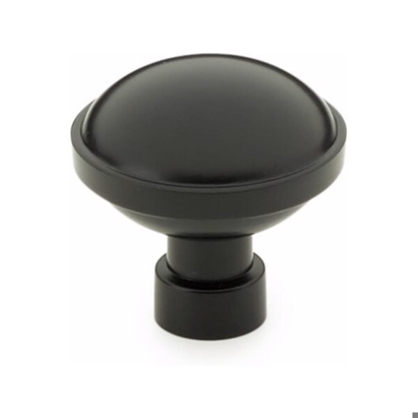 Emtek Brandt 1-1/4 in Cabinet Knob Flat Black Finish - 86695US19
