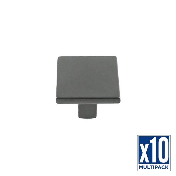 Hickory Hardware Knob 1-1/4 Inch Square, 10PK - HH075341-MB-10B