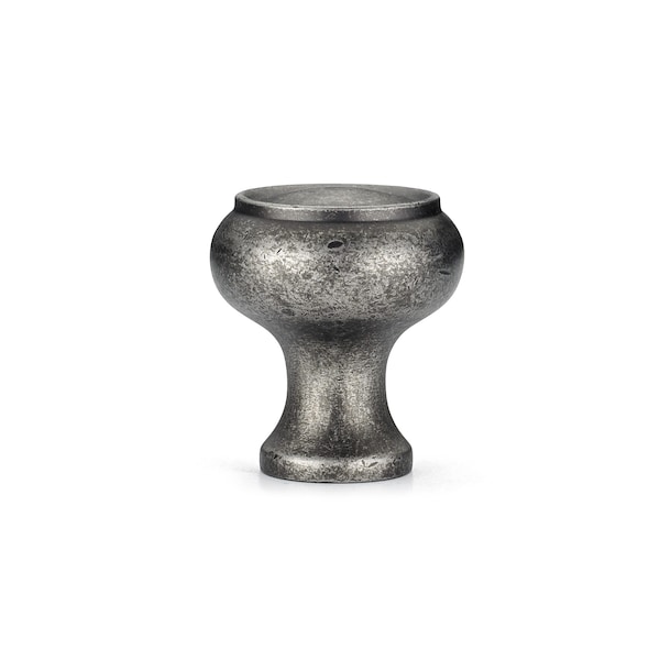 Richelieu 1 3/16 in (30 mm) Pewter Traditional Cabinet Knob - BP5120530142
