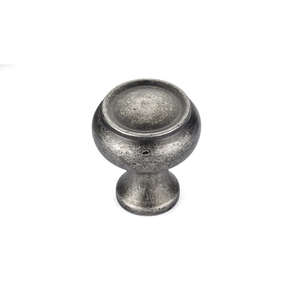 Richelieu 1 3/16 in (30 mm) Pewter Traditional Cabinet Knob - BP5120530142