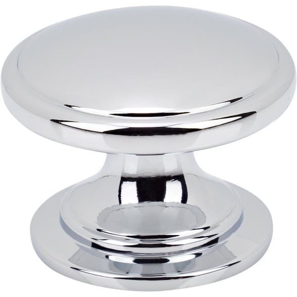 Designperfect 1-1/4 Diameter Round Cabinet Knob, Polished Chrome, 25PK - DPA25R18KPC