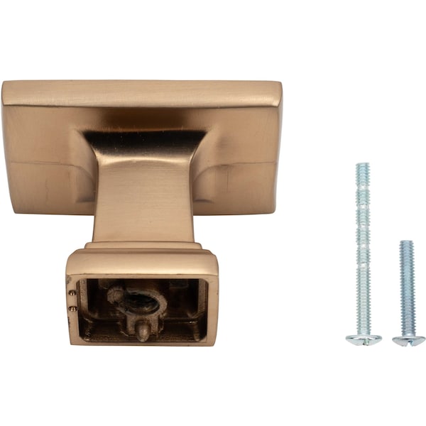 Designperfect 1-1/2 Overall Length Rectangle Cabinet Knob, Champagne Bronze/Gold, 10PK - DPA10A48KCBZ