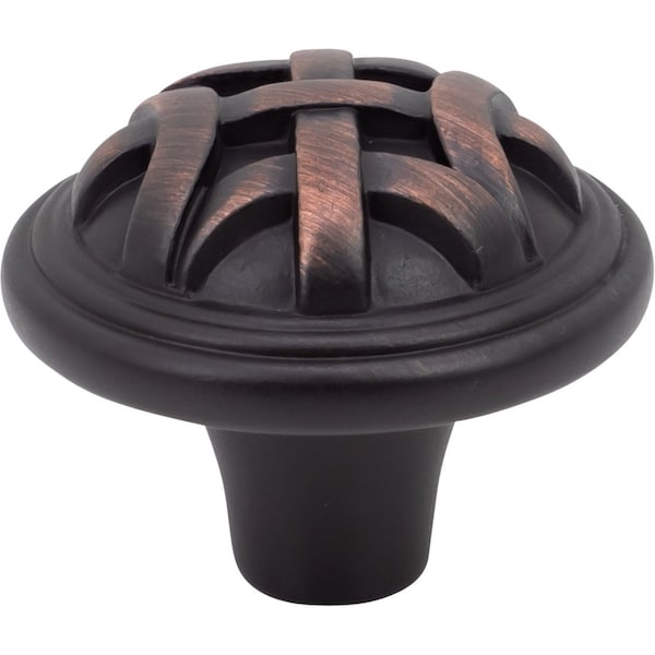 Designperfect 1-1/4 Diameter Round Cabinet Knob, Brushed Oil Rubbed Bronze, 10PK - DPA10L68KORB