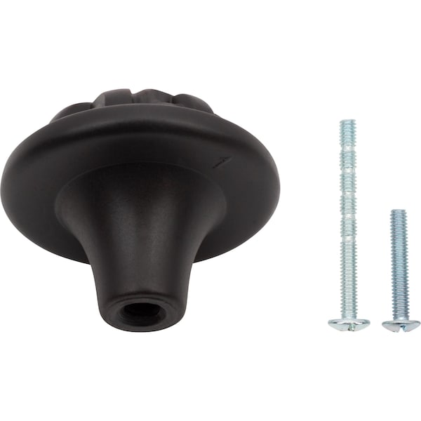 Designperfect 1-1/4 Diameter Round Cabinet Knob, Brushed Oil Rubbed Bronze, 10PK - DPA10L68KORB