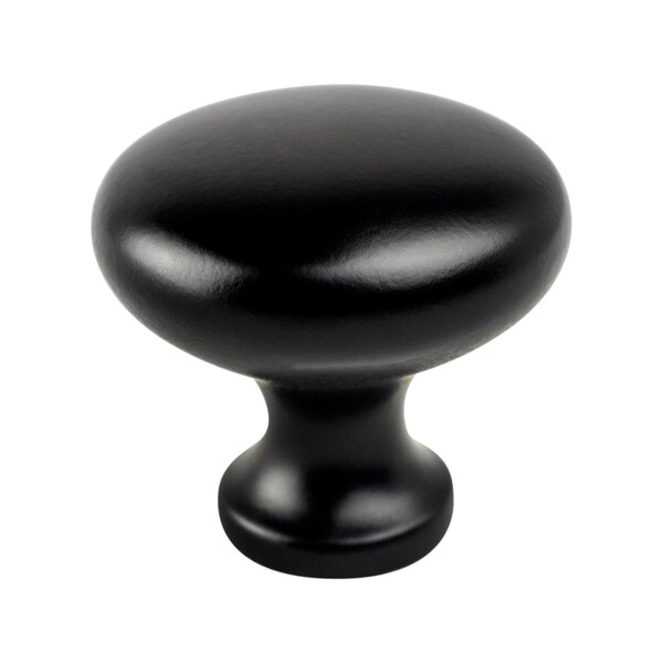 Berenson Traditional Advantage Four Matte Black Mushroom Knob - 9132-1055-P