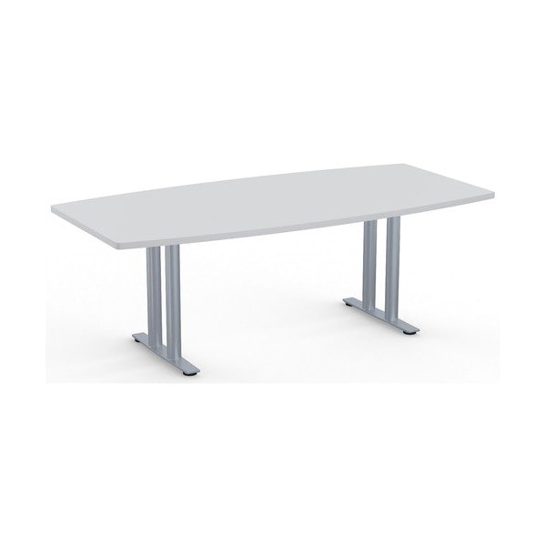 Special-T Conference Table, BoatShaped, T-Base, 84inx42in, GY - SCTSIENTL4284FG