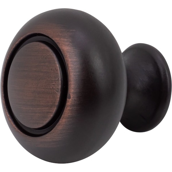 Designperfect 1-1/4 Diameter Round Cabinet Knob, Brushed Oil Rubbed Bronze, 10PK - DPA10R31KORB