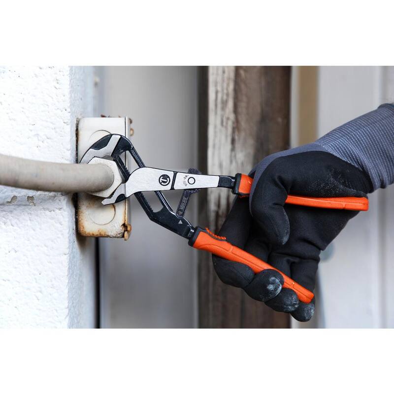 Crescent 8 pulgadas Z2 Auto-Bite V-Jaw Tongue & Groove Pliers con agarre de material dual - RTAB8CGR.