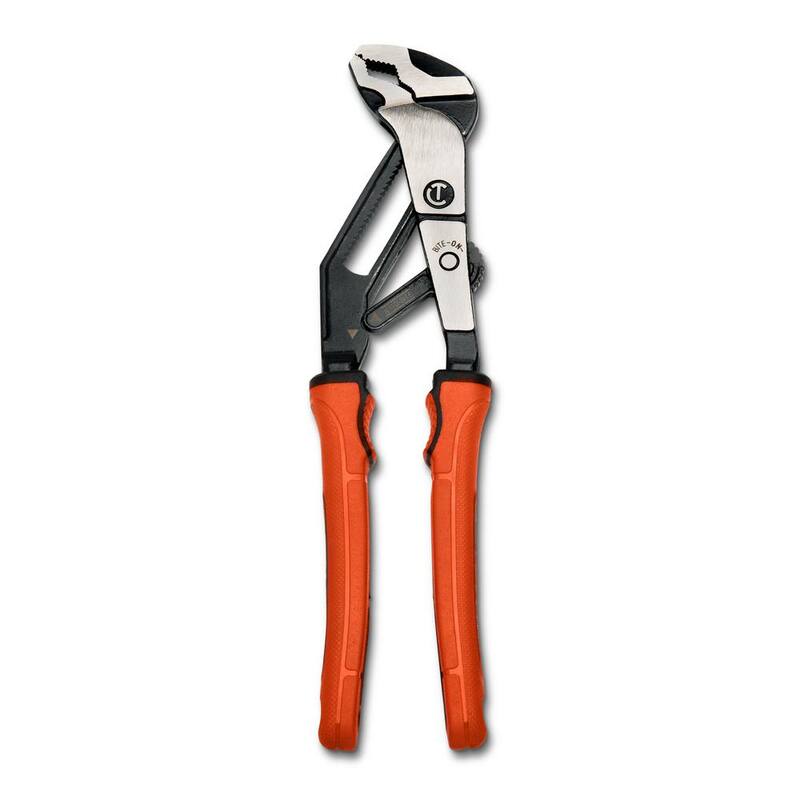 Crescent 8 pulgadas Z2 Auto-Bite V-Jaw Tongue & Groove Pliers con agarre de material dual - RTAB8CGR.