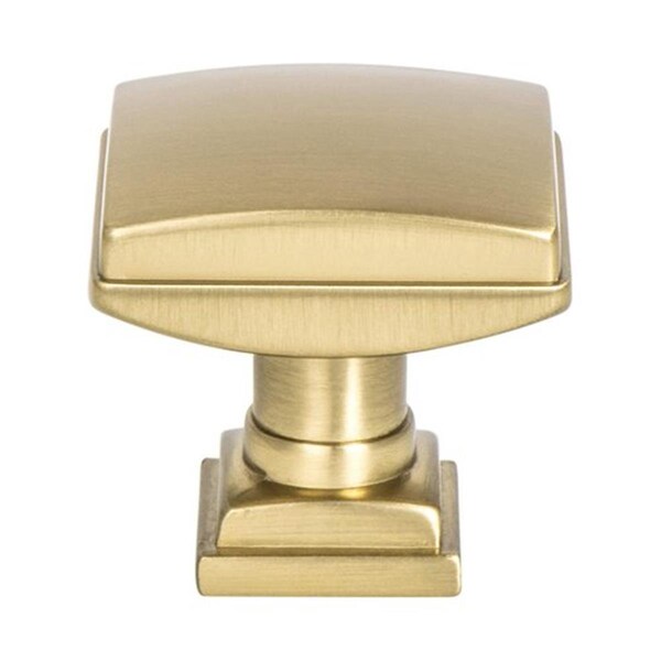Berenson 1.25 in. Tailored Traditional Knob, Modern Brushed Gold - BE1276 1MDB