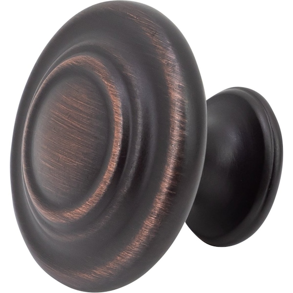 Designperfect 1-5/16 Diameter Round Cabinet Knob, Brushed Oil Rubbed Bronze, 10PK - DPA10R38KORB