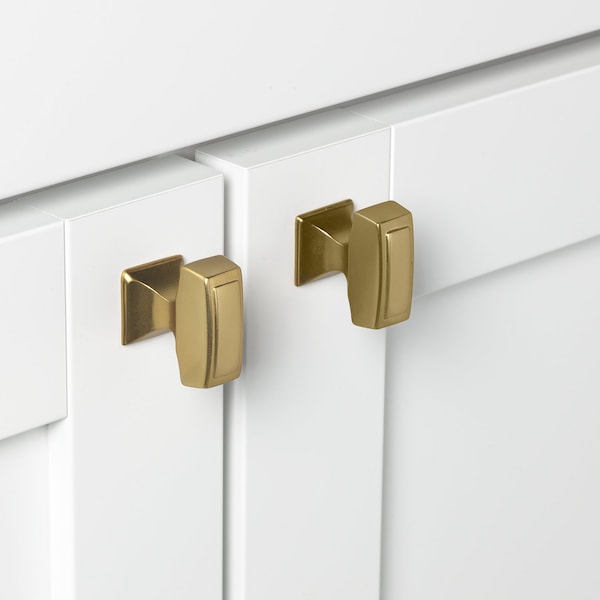 Gliderite Hardware 1-1/8 in. Rectangle Cabinet Knob - 87390-BG, 25PK - 87390-BG-25
