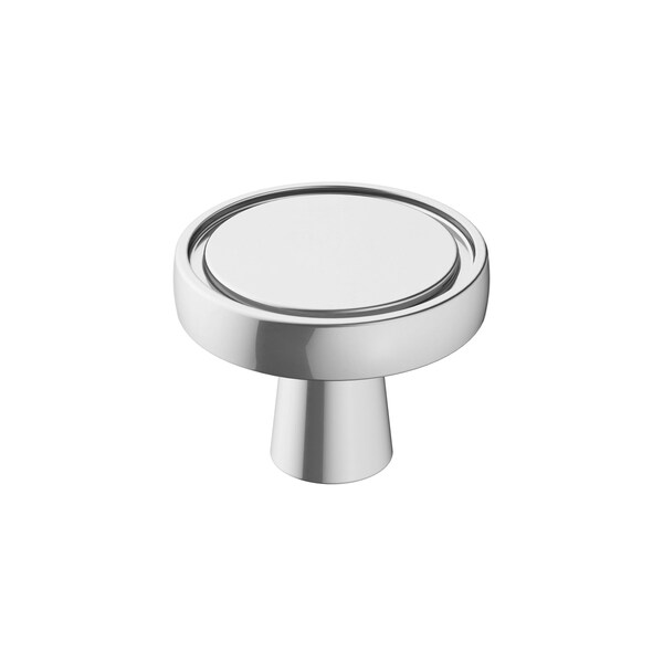 Amerock Destine 1-3/8 in 35 mm Diameter Polished Chrome Cabinet Knob - BP3685726