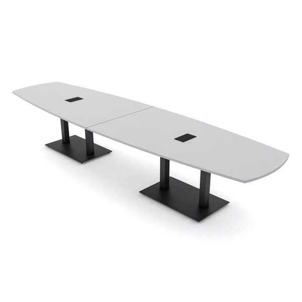 Skutchi Designs Arc Boat 45 in W, 168 in L, Grey - HAR-ABOT-48X168-DOU.BK-U779-EBLK
