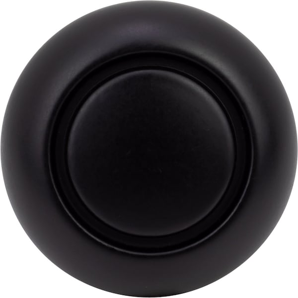 Designperfect 1-1/4 Diameter Round Cabinet Knob, Matte/Flat Black, 10PK - DPA10R31KBLK