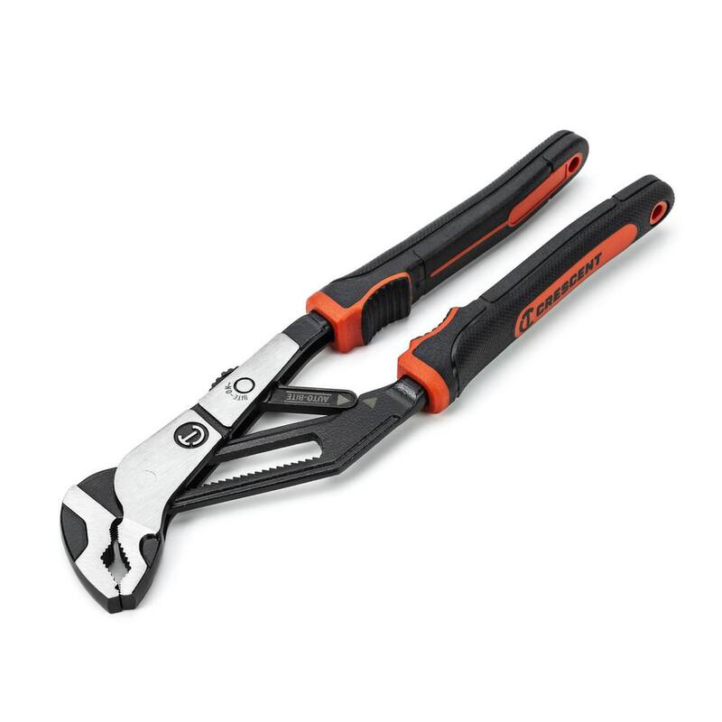Llave ajustable con agarre de dos materiales de 8 pulgadas, tipo V, para lengua y ranura, con mordazas de ajuste rápido - RTAB8CG
