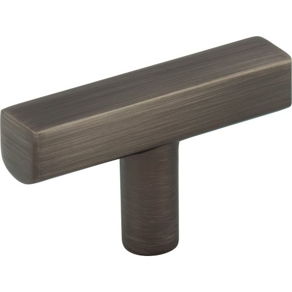 Jeffrey Alexander 2" Brushed Pewter Dominique Cabinet "T" Knob - 845T-BNBDL