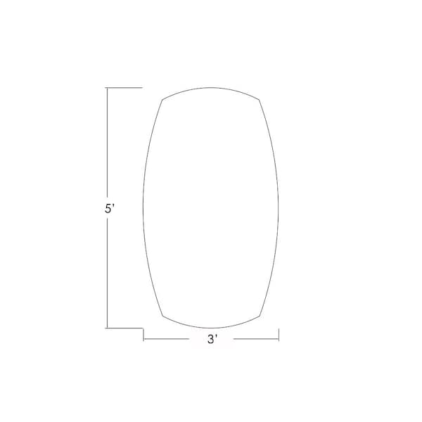 Skutchi Designs Arc Boat 36 in W, 60 in L, Ivory - HAR-ABOT-36X60-DOU-K458