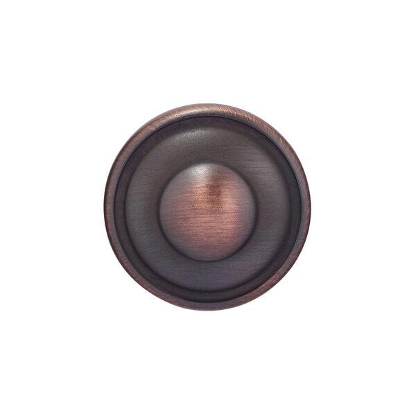 Richelieu 1 7/32 in (31 mm) Brushed Oil-Rubbed Bronze Traditional Cabinet Knob - BP757BORB