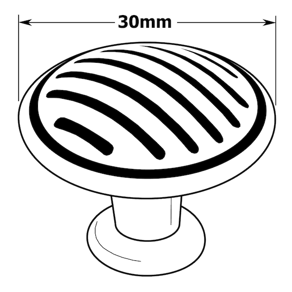 Richelieu 1 3/16 in (30 mm) Matte Black Contemporary Metal Cabinet Knob - BP16930900