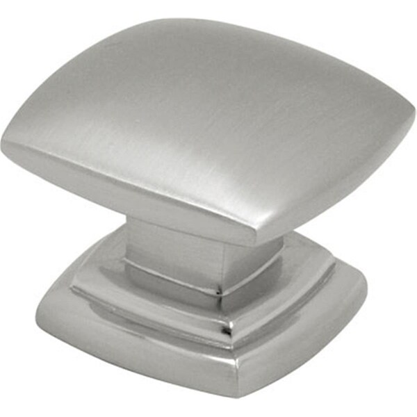 Hd Euro-Contemporary 1.5 in. Square Cabinet Knob, Satin Nickel - BWP2163 SN