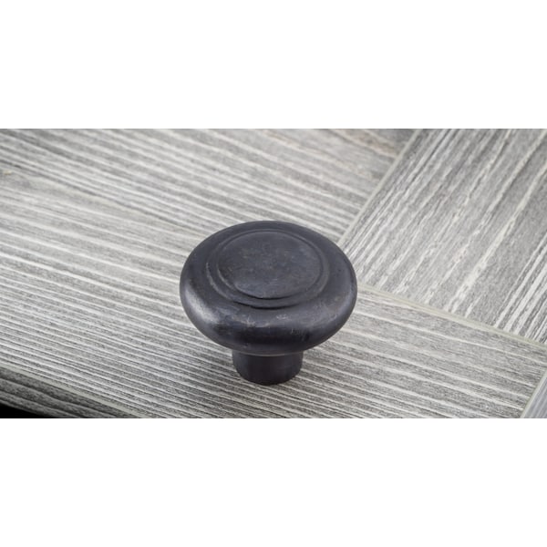 Richelieu 1 3/8 in (34.9 mm) Dark Bronze Traditional Cabinet Knob - COKN138C3DKB