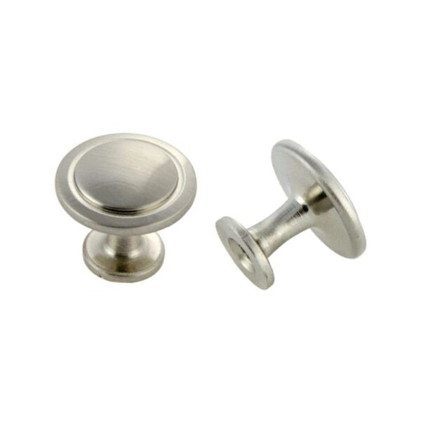 Crown 1-1/4" Deco Cabinet Knob Satin Nickel Finish - CHK80960SN