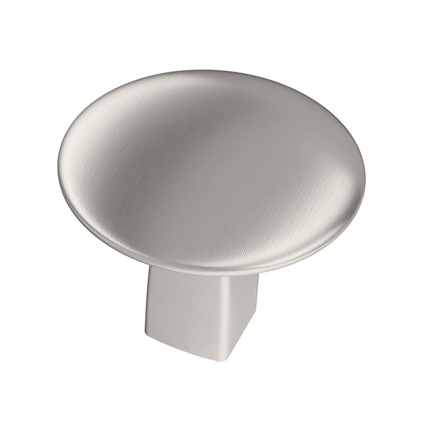 Amerock Riva 1-1/4 in 32 mm Diameter Satin Nickel Cabinet Knob - BP55362G10