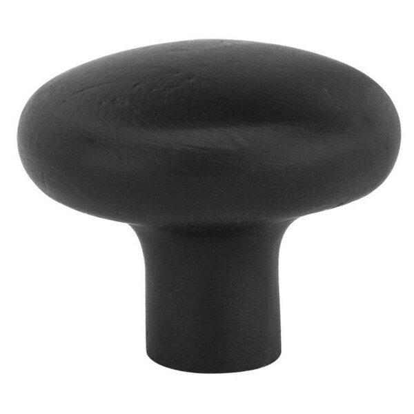 Patioplus 1 in. Bronze Round Cabinet Knob Flat, Black - PA2056329