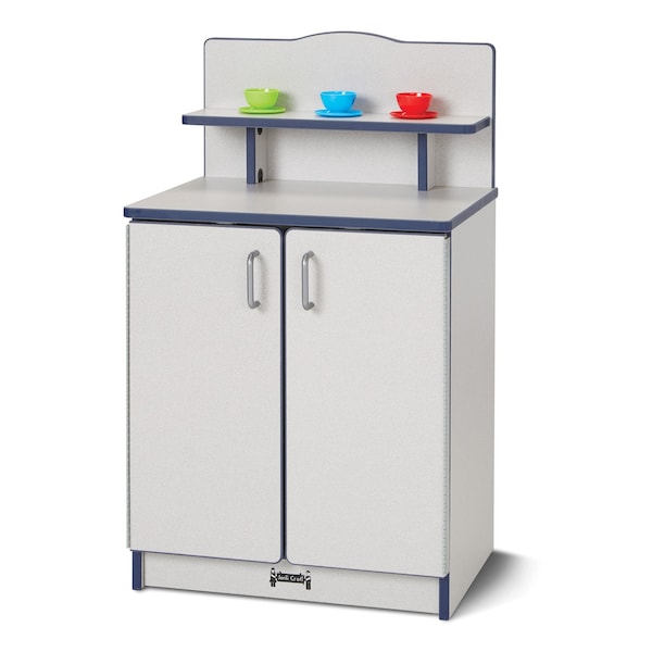 Jonti-Craft Rainbow Accents Culinary Creations Kitchen Cupboard, Navy - 2407JCWW112