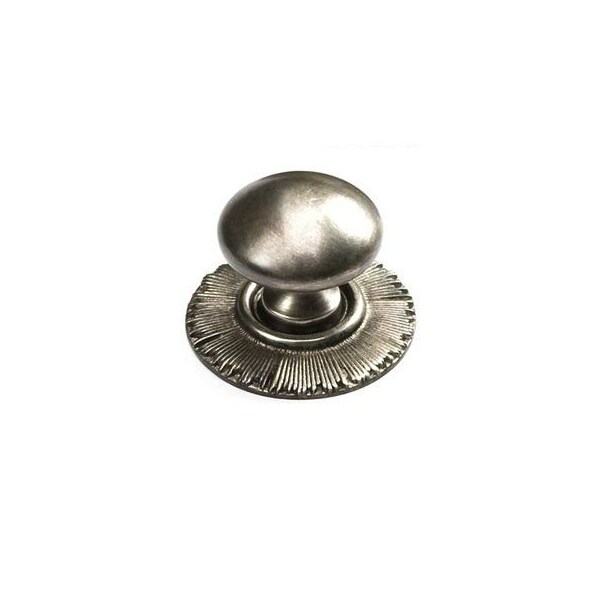 Schaub 1-1/4in Sunburst Cabinet Knob Silver Antique Finish - 970-SA