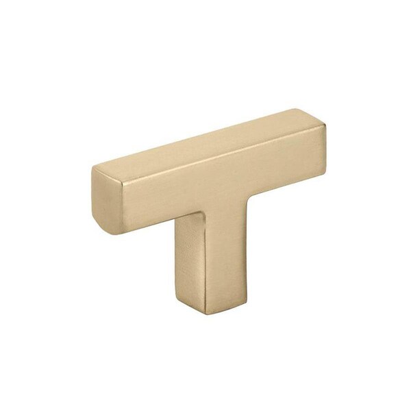 Patioplus 2 in. Warwick T-Knob, Satin Brass - PA3251333