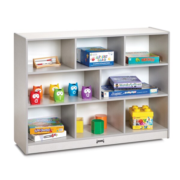 Jonti-Craft Rainbow Accents Super-Sized Single Mobile Storage Unit, Gray - 2691JCWW000