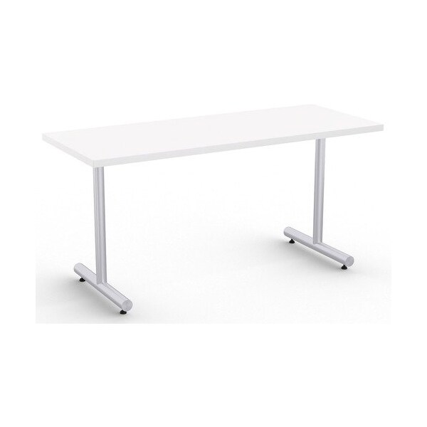 Special-T Table, Metallic Sand Base, 24inWx60inLx29inH, White - SCTKING2460SWH