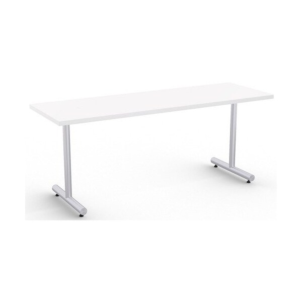 Special-T Table, Metallic Sand Base, 24inWx72inLx29inH, White - SCTKING2472SWH