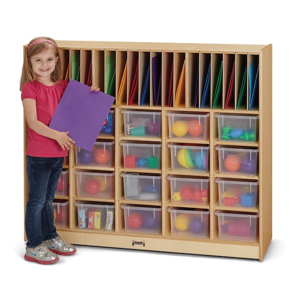 Jonti-Craft Classroom Organizer, with Clear Cubbie-Trays - 04180JC
