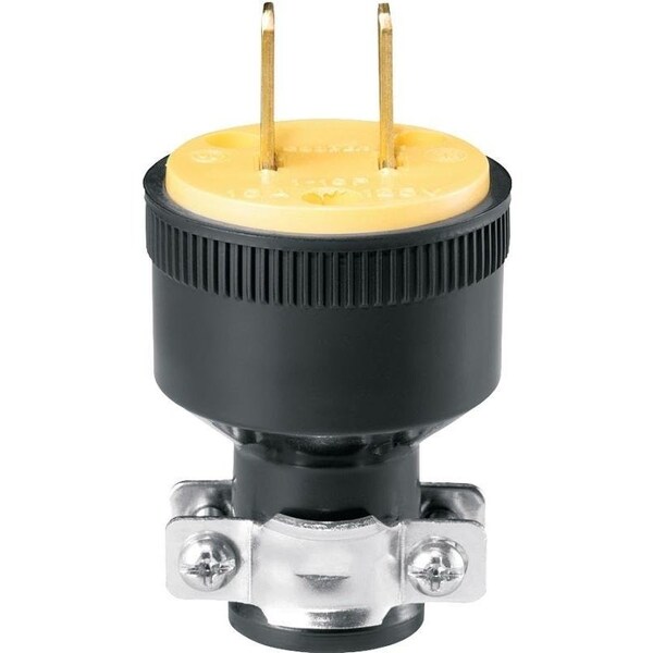 Dispositivo de conexión eléctrica Eaton, 2 polos, 15 A, 125 V, ranura, NEMA: NEMA 1-15, Negro - BP1723