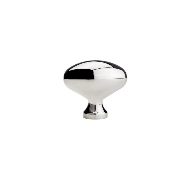 Richelieu 1 31/32 in (50 mm) x 1 3/32 in (28 mm) Polished Nickel Traditional Cabinet Knob - BP444350180