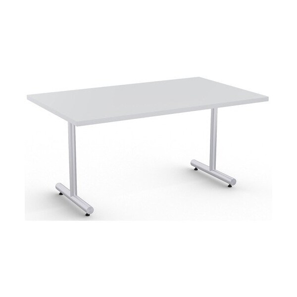 Special-T Table, Metallic Sand Base, 30inWx60inLx29inH, Light Gray - SCTKING3060SLG