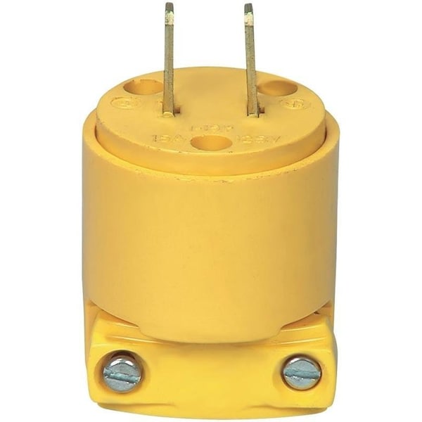 Dispositivo de conexión eléctrica Eaton, 2 polos, 15 A, 125 V, NEMA: NEMA 1-15, Amarillo - 4862-BOX