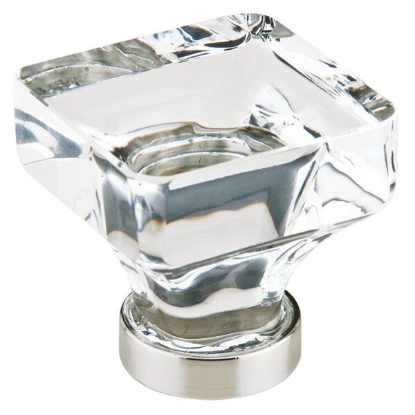 Patioplus 1.75 in. Square Cabinet Knob, Satin Nickel - PA1632781