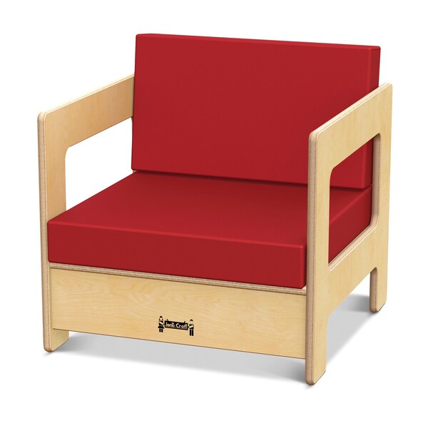 Jonti-Craft Living Room Chair, Red - 0376JC