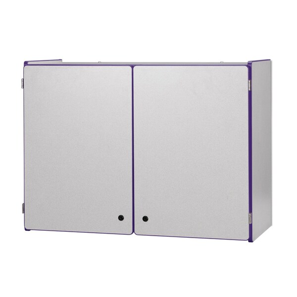 Jonti-Craft Rainbow Accents Lockable Wall Cabinet, Purple - 0945JC004